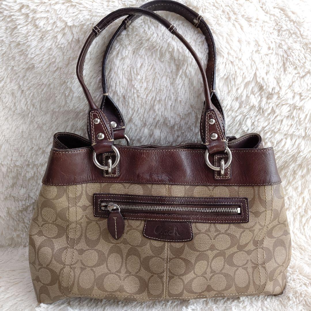 COACH トート バッグ ショルダーバッグ シグネチャー F15707