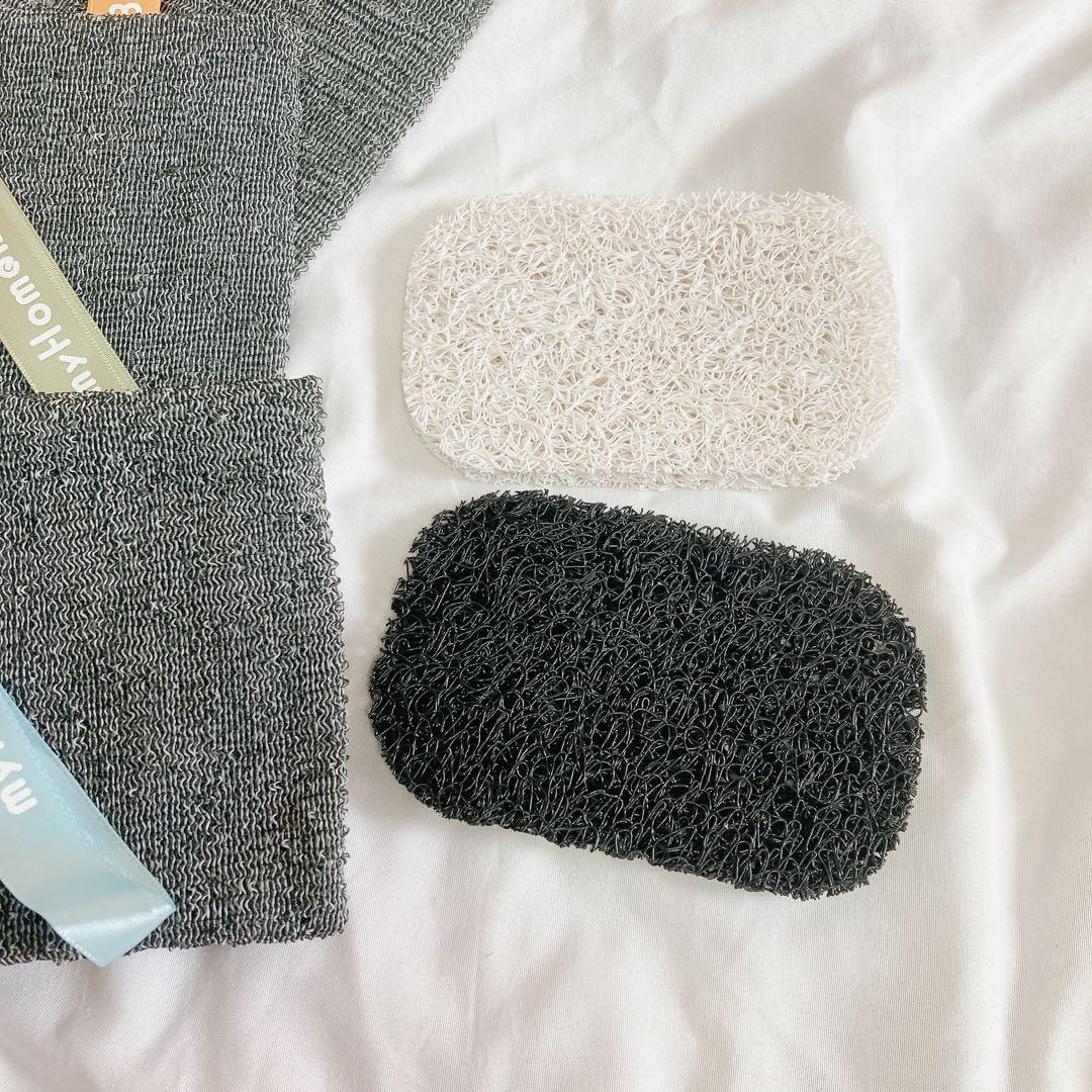 匿名 石けん置きパッド2個＋スクエア石けん ポケット3個 WWW_SKLAD-KIRPICHA_RU