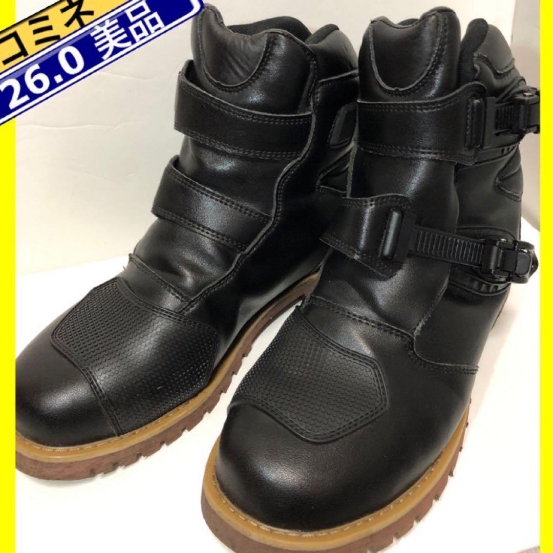 KOMINE バイクブーツ ブラック　美品　26.0 美品 26.0cm コミネ Komine ライディングブーツ - メルカリ