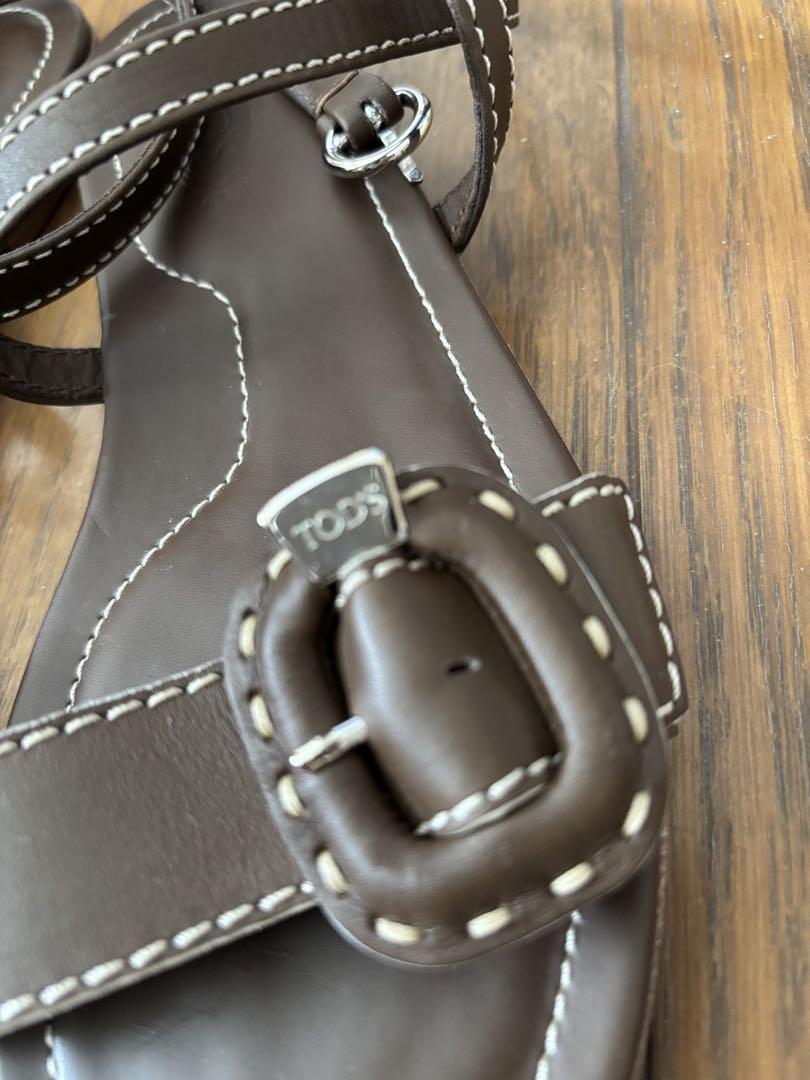 【Tod's】トッズアンクルストラップ ストラップサンダル 楽天市場】TOD'S トッズ Leather Sandal レザーサンダル
