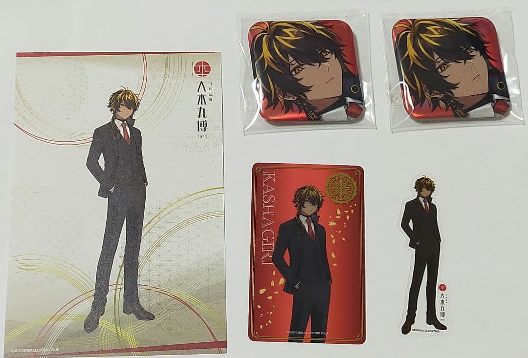 刀剣乱舞 大本丸博 祝装 火車切 箔押し クリカ ポスカ 缶バッジ