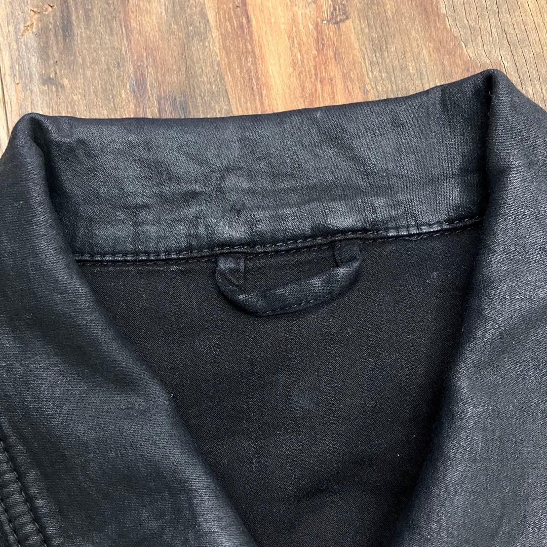 ディーゼル PU レザー トラッカー ジャケット ストレッチ Y2K 古着2XL 3L DIESEL WWW_SHINETEETH_COM