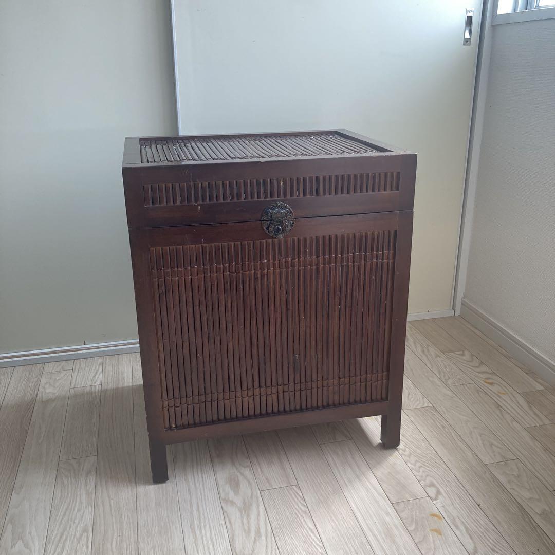アジアン　バンブー　木製　 収納　ボックス