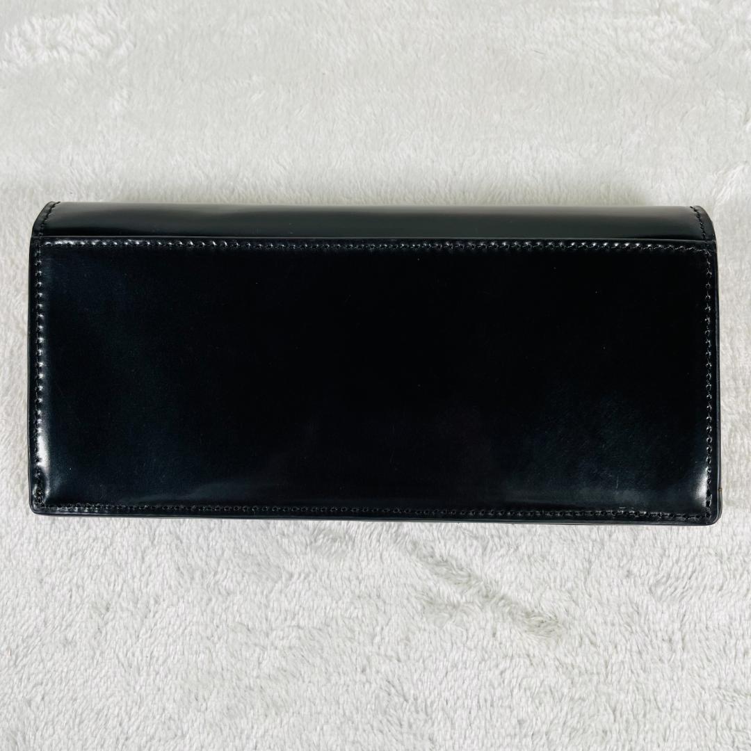未使用 ROCADO ロカド 長財布 ウォレット レザー コードバン ブラック