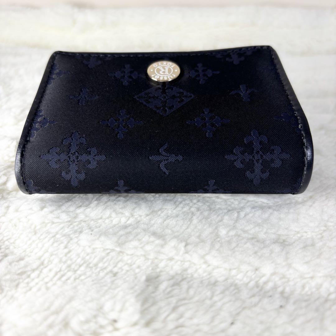 russet】ラシット 未使用品 保存袋付き 三つ折り財布 ミニ