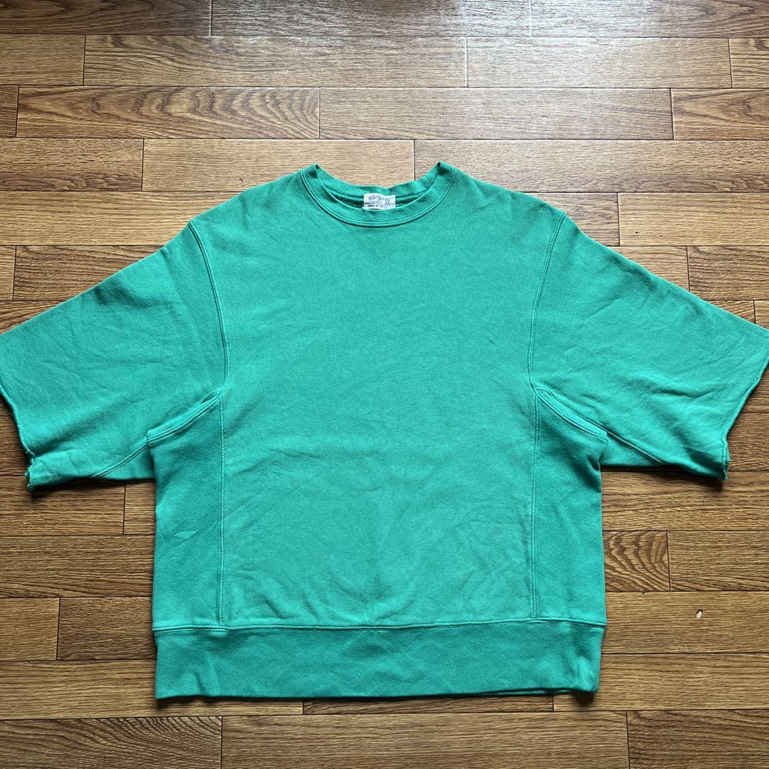 70s Velva Sheen 半袖スウェット ヴィンテージ サンフェード 古着 70s velva sheen s/s pin border sweat shirt blue ベルバシーン