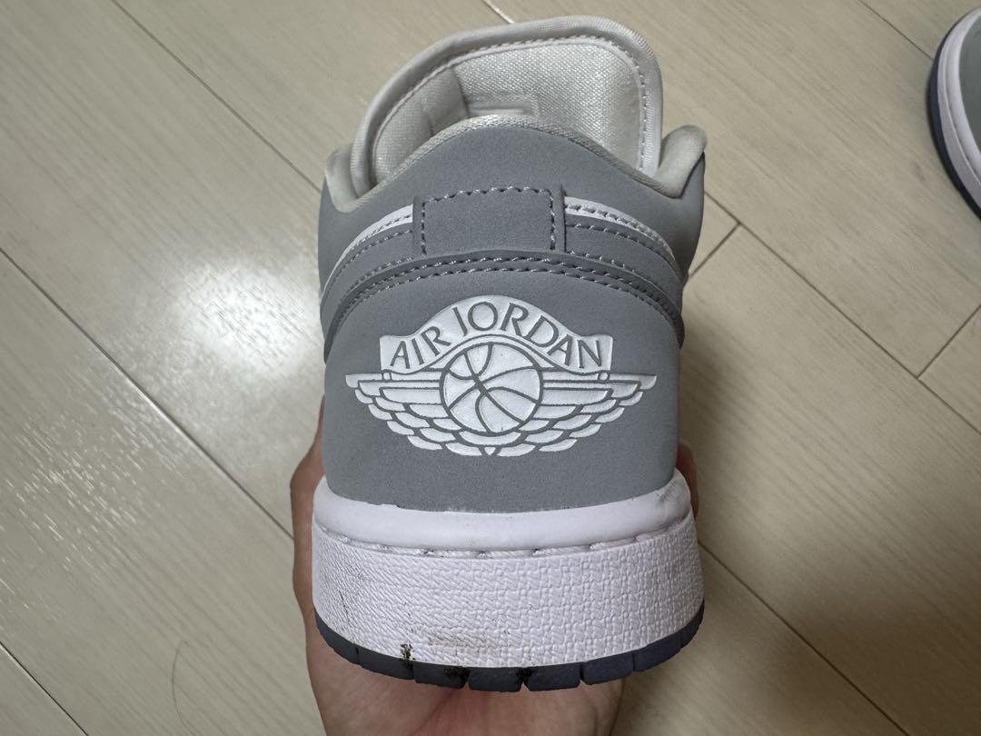 Air Jordan 1 Low グレー/ホワイト　27.5cm