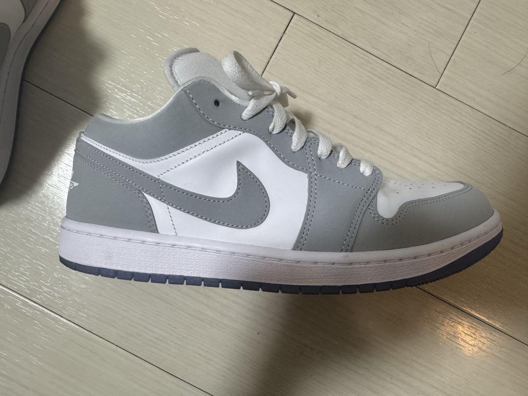 Air Jordan 1 Low グレー/ホワイト　27.5cm