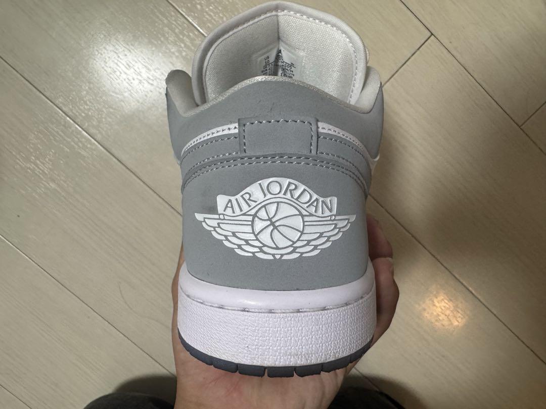 Air Jordan 1 Low グレー/ホワイト　27.5cm