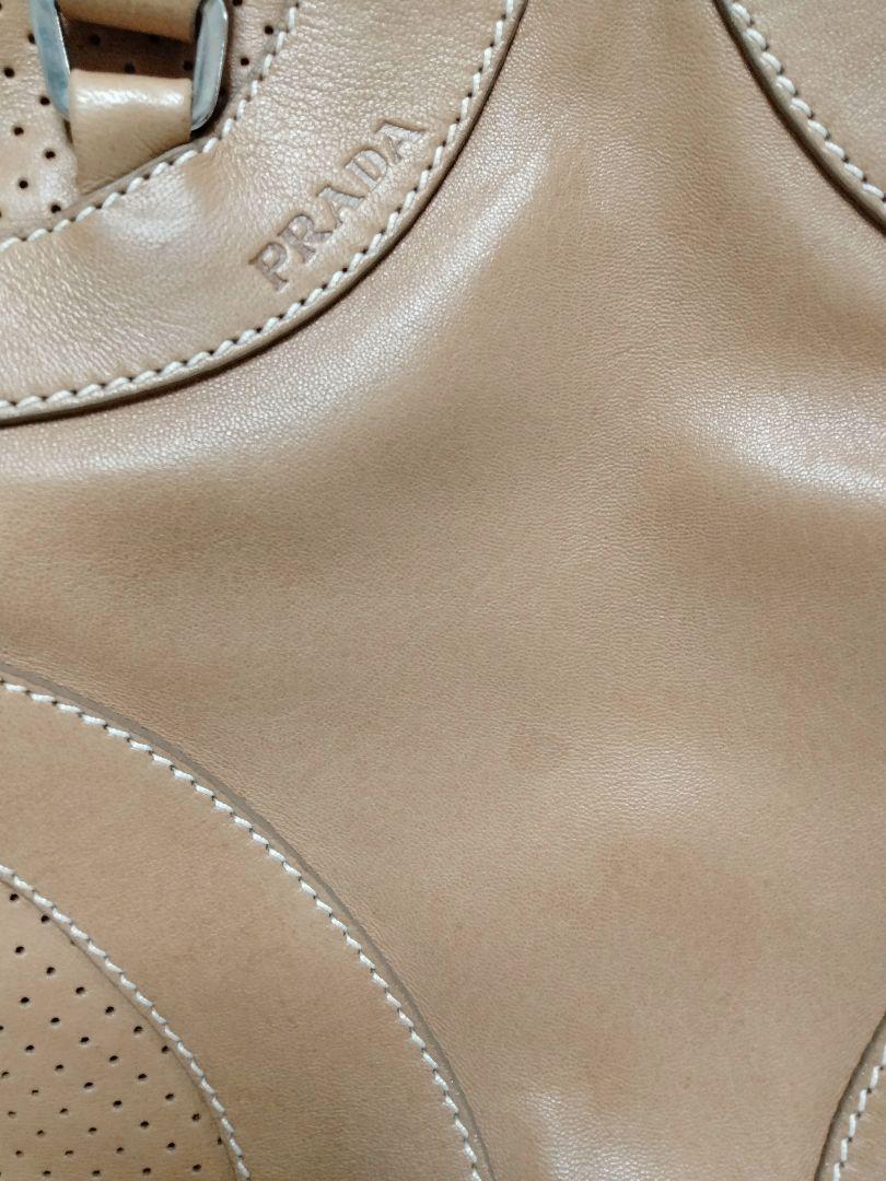 プラダ ハンドバッグ パンチング加工 レディース PRADA