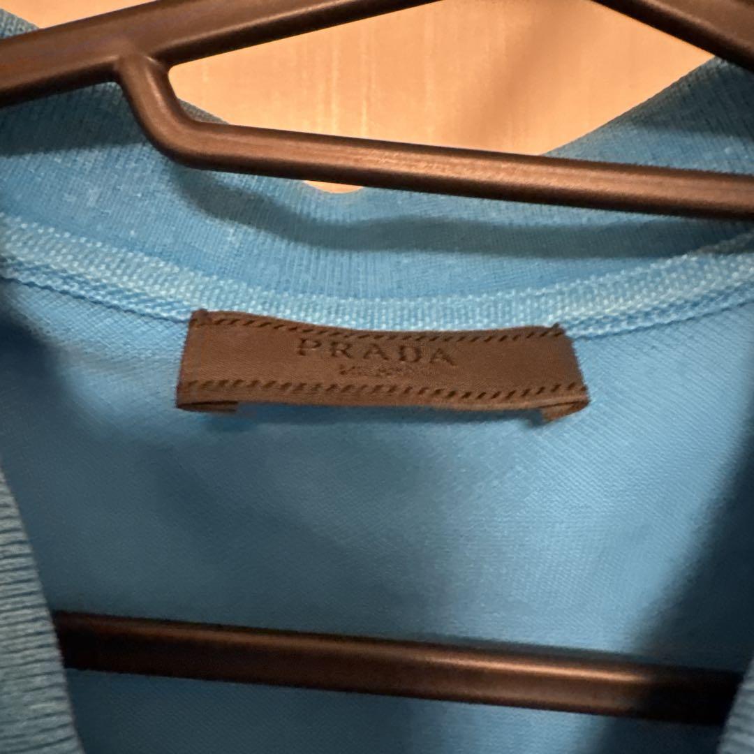 ✨大人気✨PRADA プラダポロシャツ 青