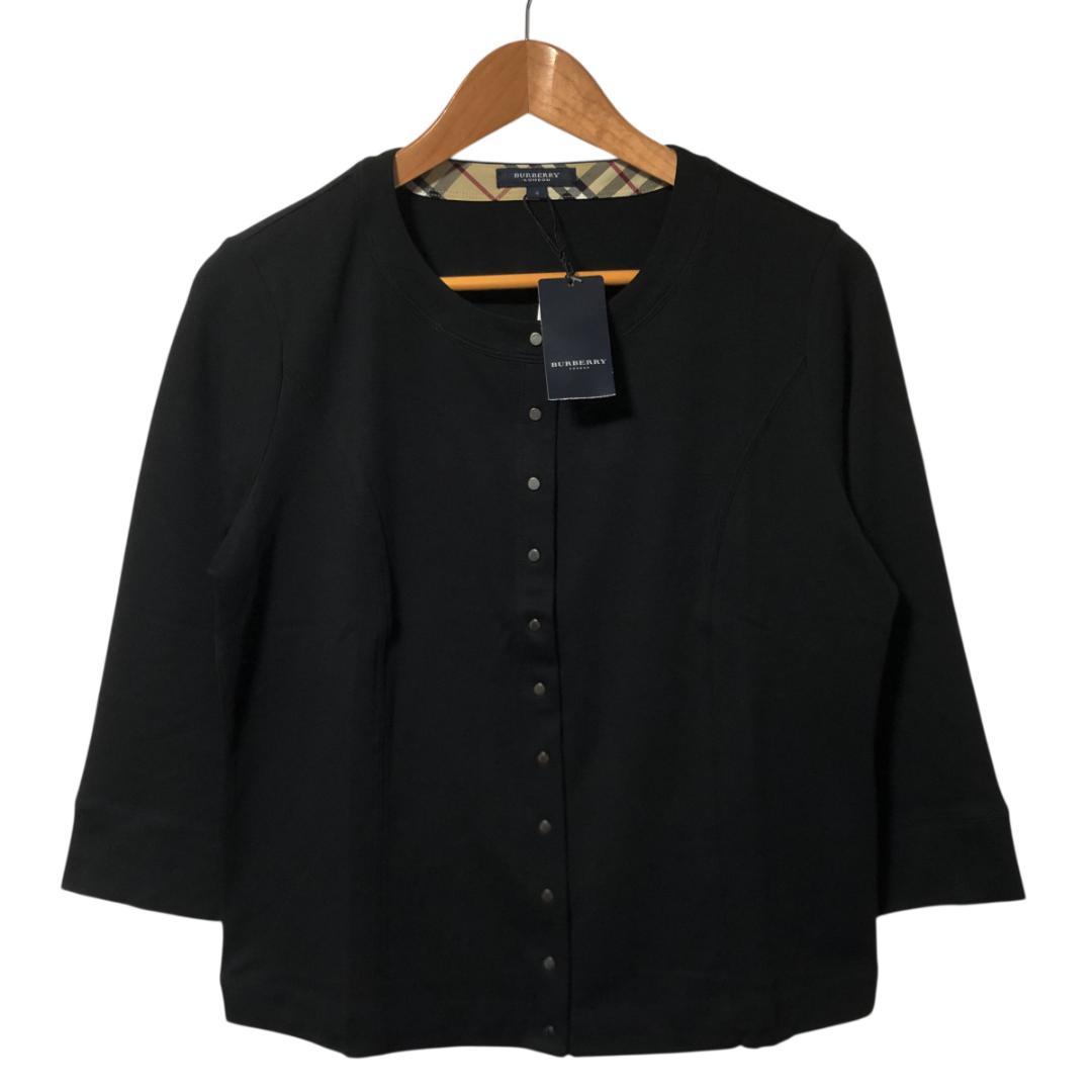 BURBERRY カーディガン 七分袖 ノバチェック コットン 4M・BURBERRY