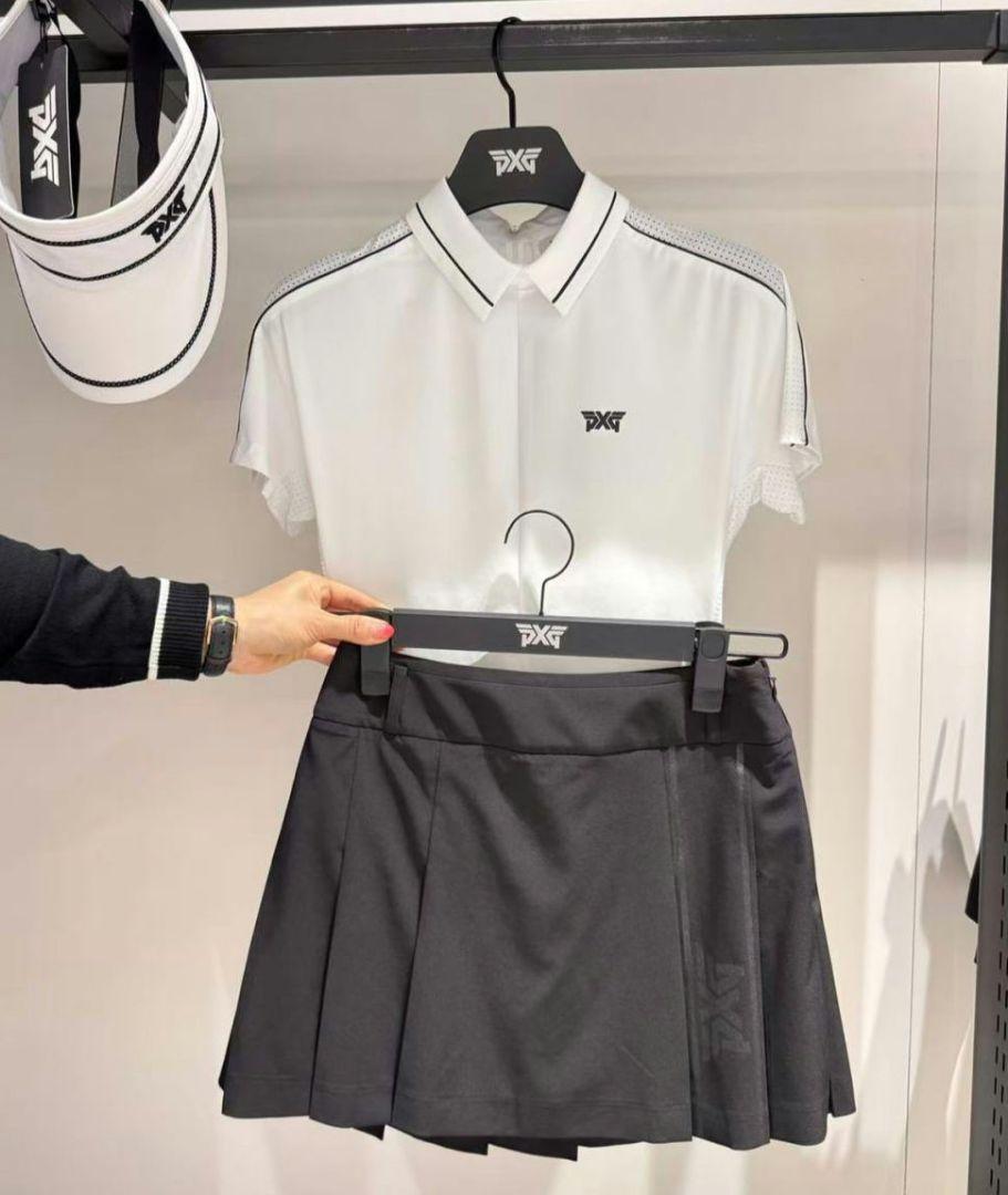 PXG 新作 ゴルフ ウェア レディース スカート ブラック スカート