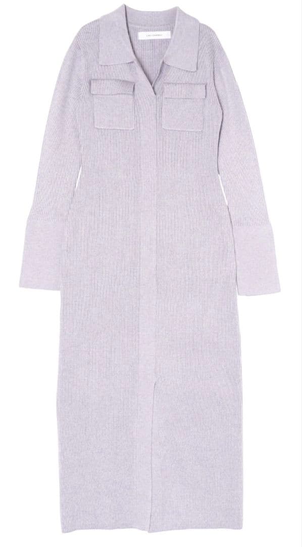 定価 16 500円 ラグナムーン フラップポケットリブニットワンピースS Lagunamoon