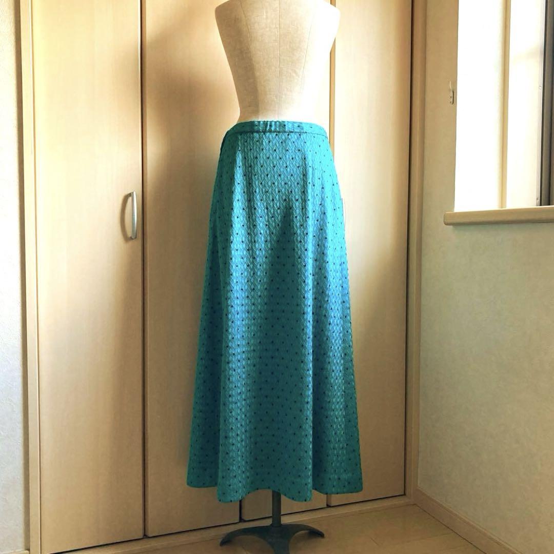 vintage 水玉柄 ニットスカート F