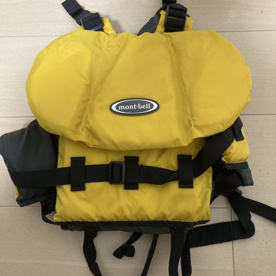 mont-bell ライフジャケット　イエロー1着 子供用 mont-bell ライフジャケット 85-125 イエロー - メルカリ