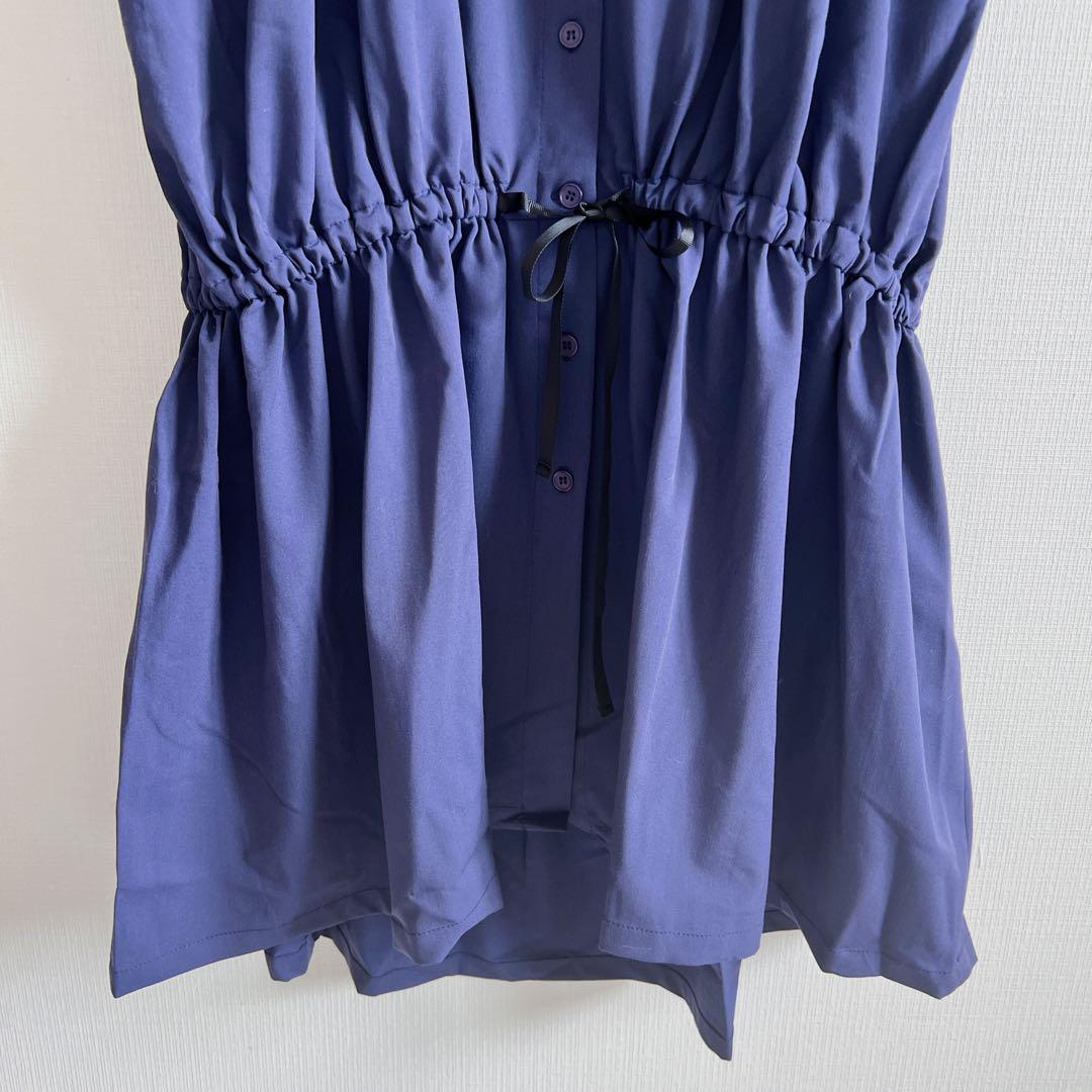 新品タグ付きsomari ソマリネイビー ロングワンピース　シャツワンピース