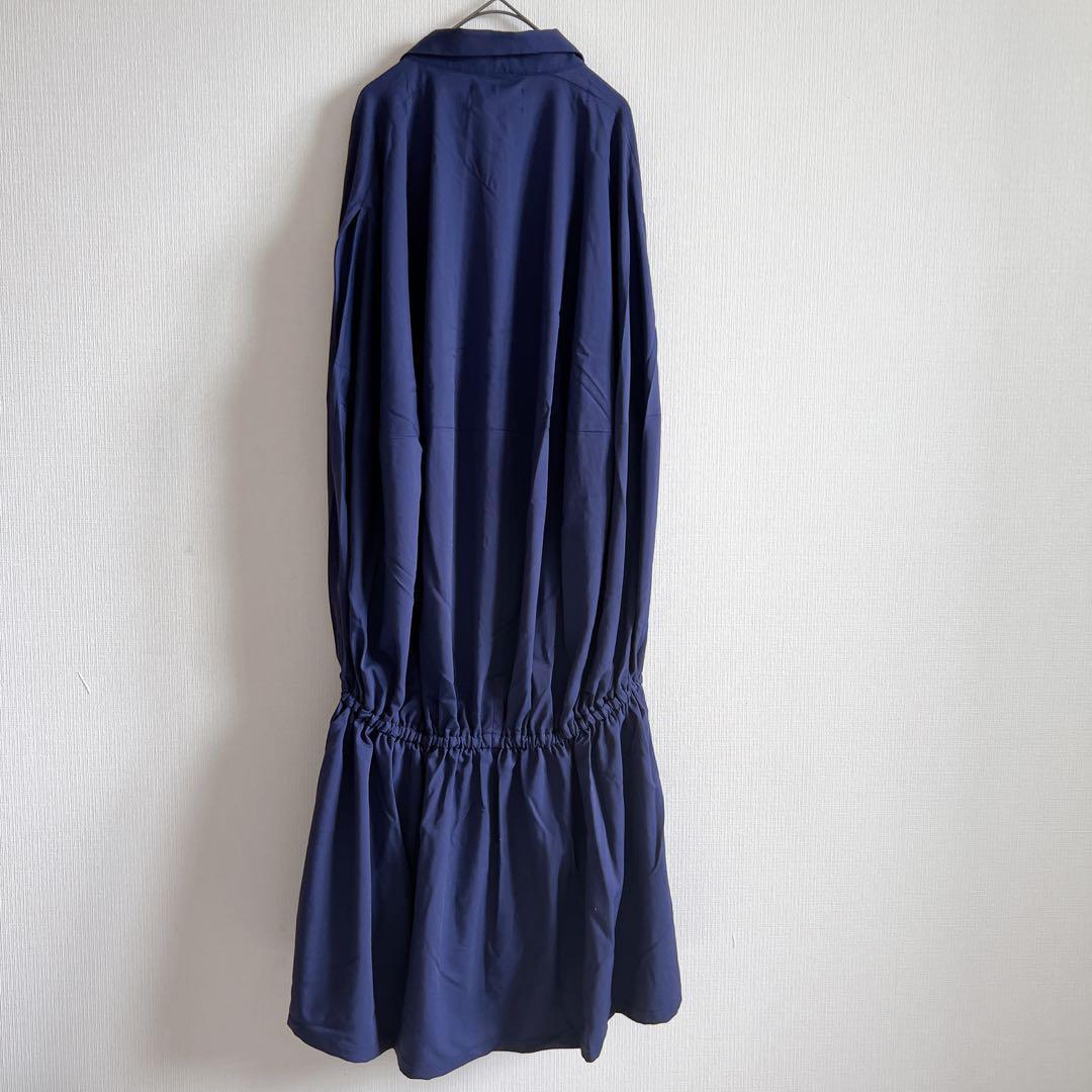 新品タグ付きsomari ソマリネイビー ロングワンピース　シャツワンピース