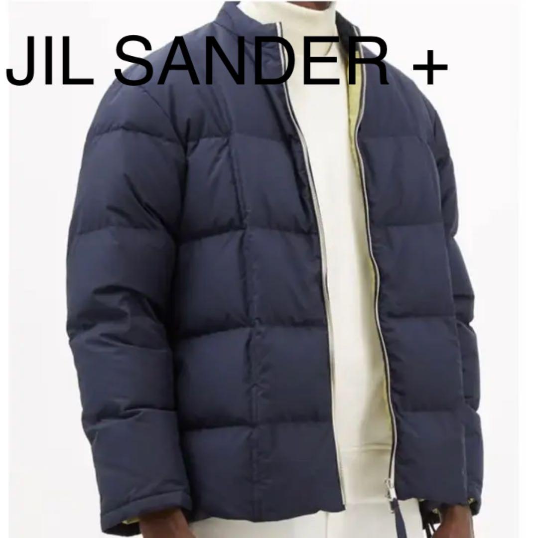 値下!ジルサンダープラス jil sander + ダウンブルゾン ネイビー s