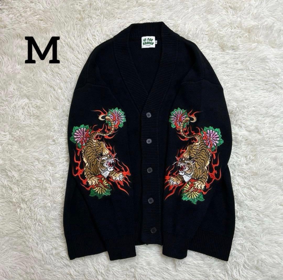 TIGER PATCH cardigan BLACK M En ユニセックス