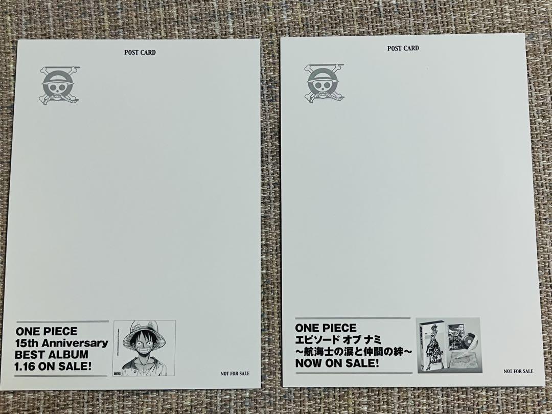 ONE PIECE 15周年アニバーサリーポストカードシャンクス ルフィ 非売品 ONE PIECE 15周年アニバーサリーポストカードシャンクス ルフィ