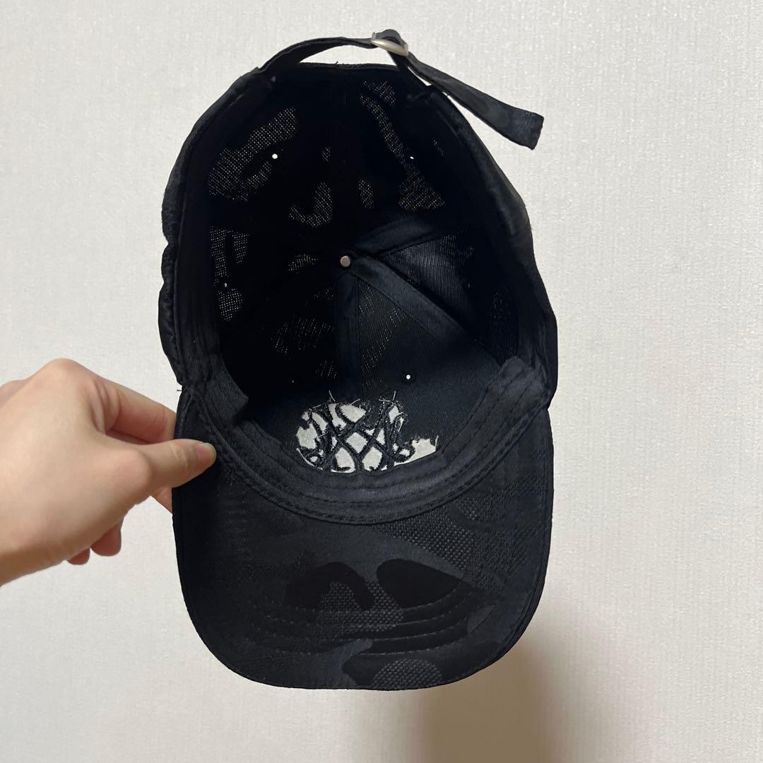 ブラック迷彩柄ベースボールキャップ - メルカリ