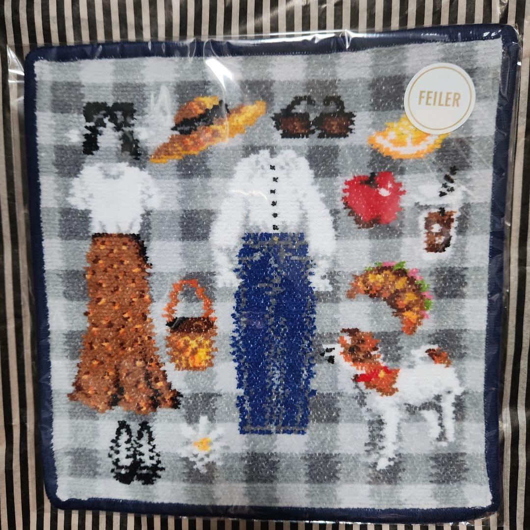 2点セット　フェイラー　別注 PIQUE-NIQUE IENA 25*25 FEILER/フェイラー】別注 PIQUE-NIQUE IENA 25*25（グリーン