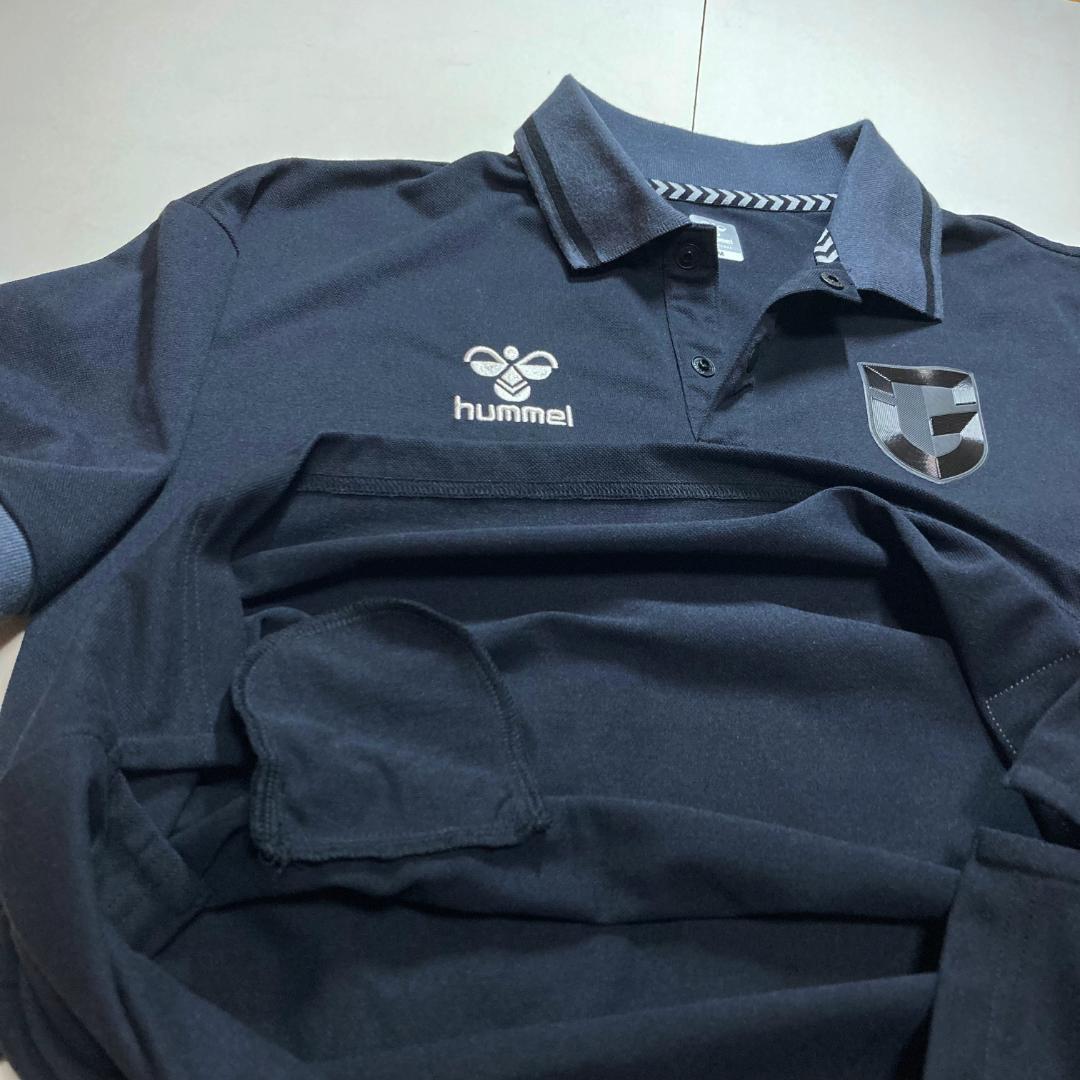 ガンバ大阪　hummel　支給品　移動着　ポロシャツ Mサイズ　黒　ブラック ガンバ大阪 hummel 支給品 移動着 ポロシャツ Mサイズ 黒