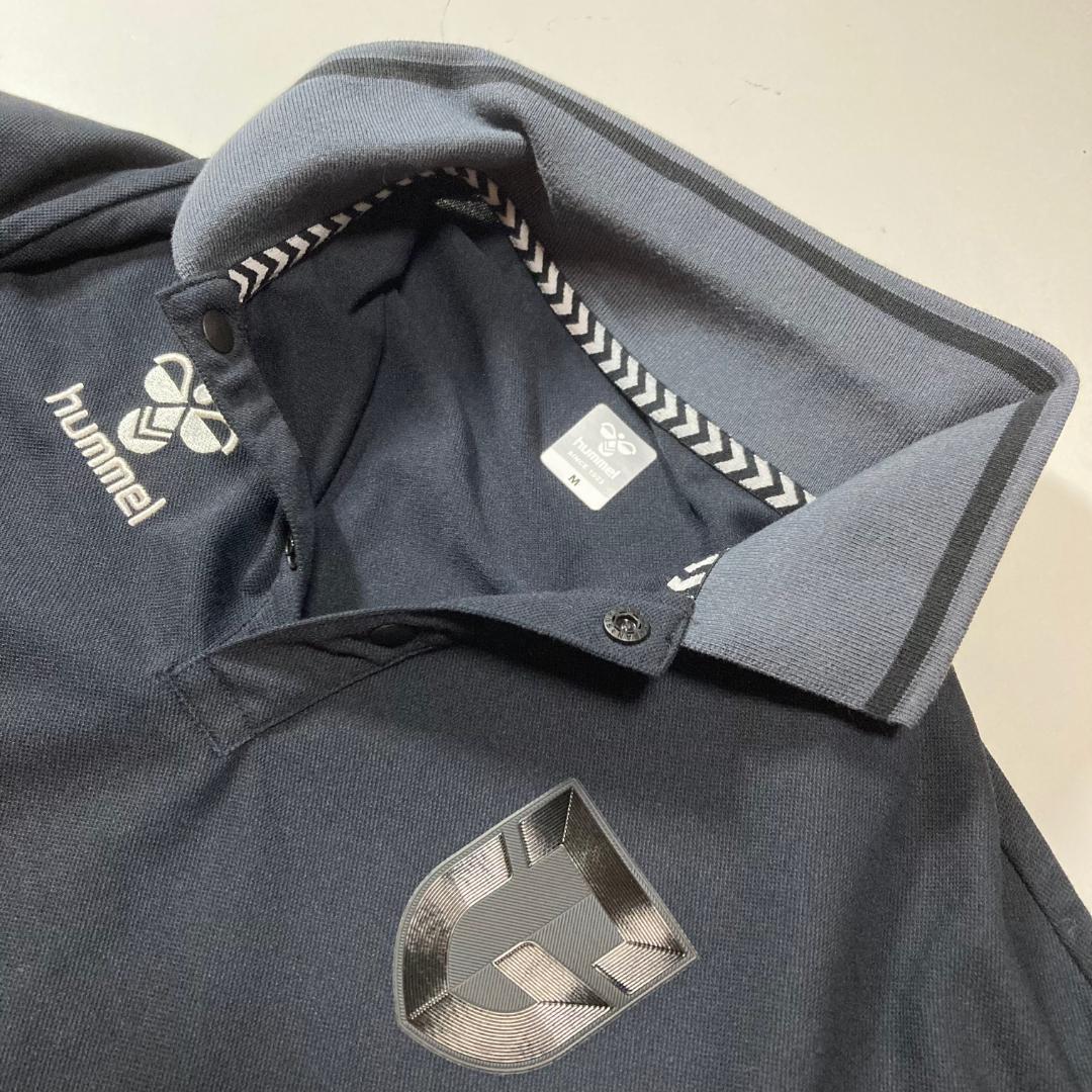 ガンバ大阪　hummel　支給品　移動着　ポロシャツ Mサイズ　黒　ブラック ガンバ大阪 hummel 支給品 移動着 ポロシャツ Mサイズ 黒
