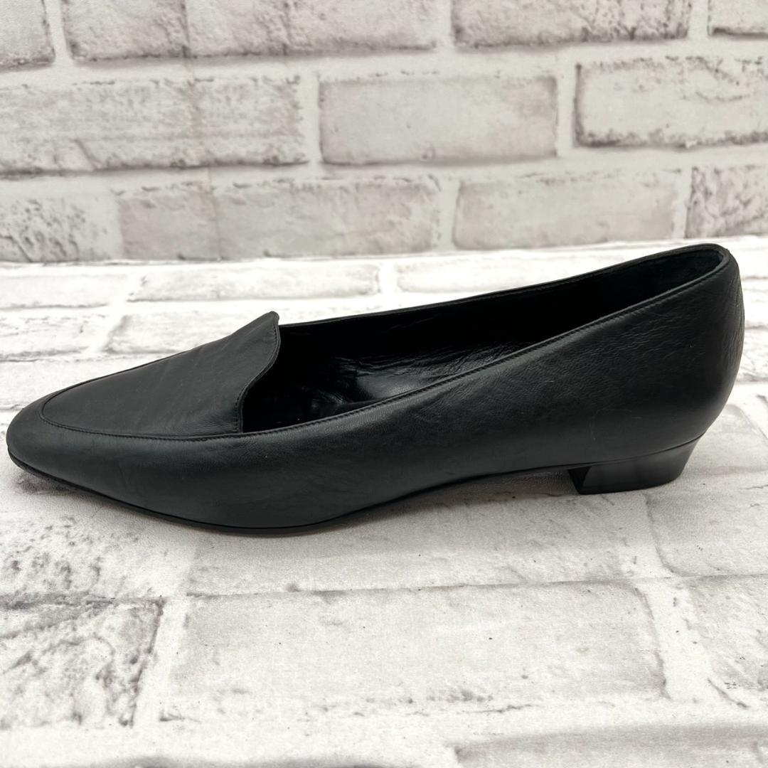 PRADA プラダ パンプス アーモンドトゥ レザー ブラック 25.0cm