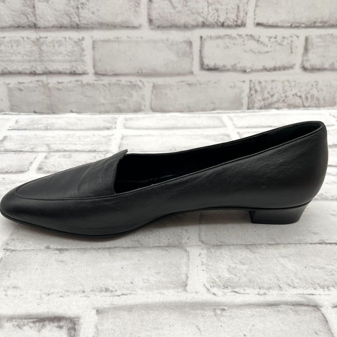 PRADA プラダ パンプス アーモンドトゥ レザー ブラック 25.0cm