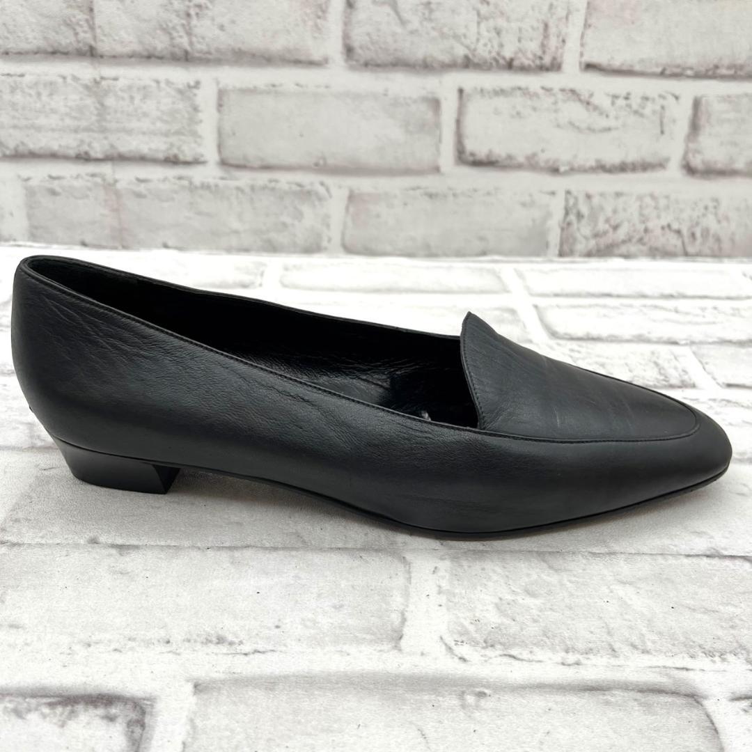 PRADA プラダ パンプス アーモンドトゥ レザー ブラック 25.0cm