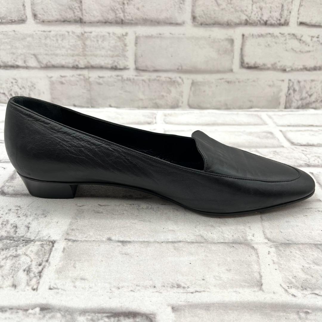 PRADA プラダ パンプス アーモンドトゥ レザー ブラック 25.0cm