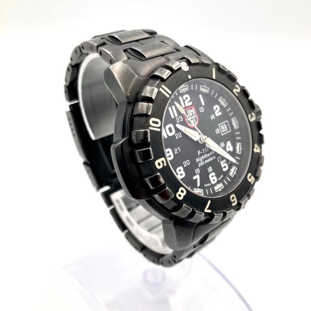 稼働 LUMINOX ルミノックス F-117 ナイトホーク デイト 腕時計