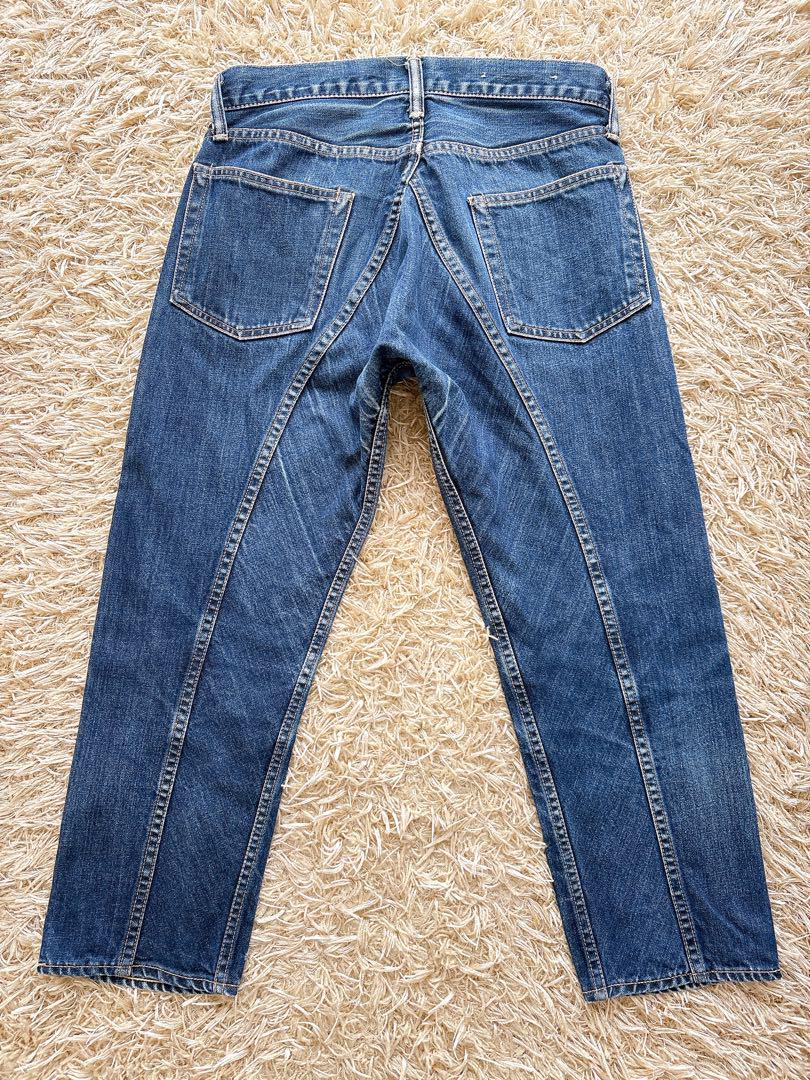 SCYE BASICS デニム ヒップガゼット立体裁断パンツ 27 SCYE BASICS デニム ヒップガゼット立体裁断パンツ 27