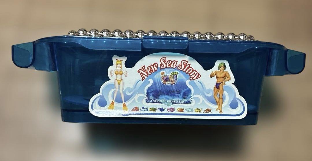 未使用 パチンコ 新 海物語 フィーバーボックス ドル箱 キーホルダー 青色 未使用 パチンコ 新 海物語 フィーバーボックス ドル箱
