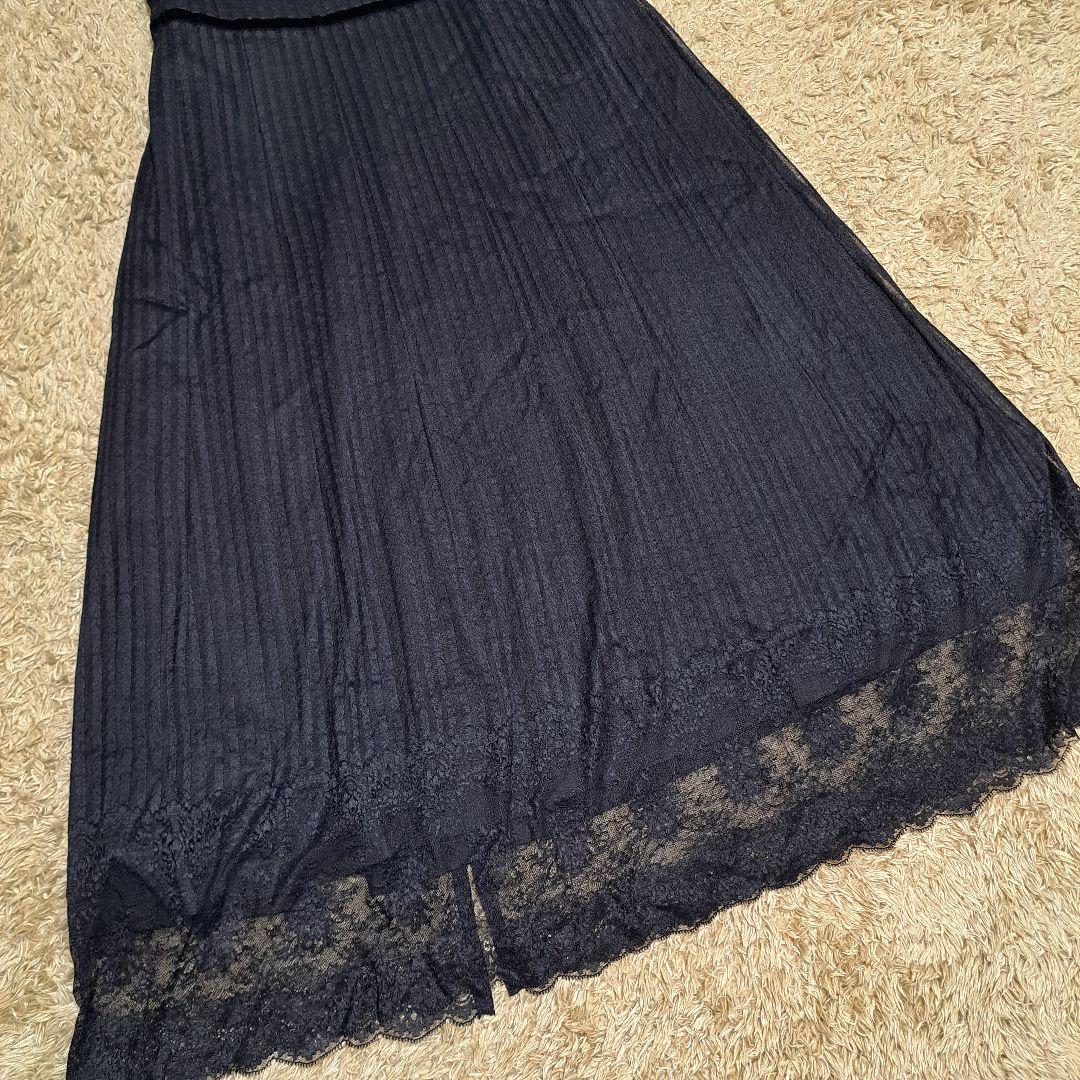 YOHJIYAMAMOTO ヨウジヤマモト　ロングワンピース　レース　Aライン