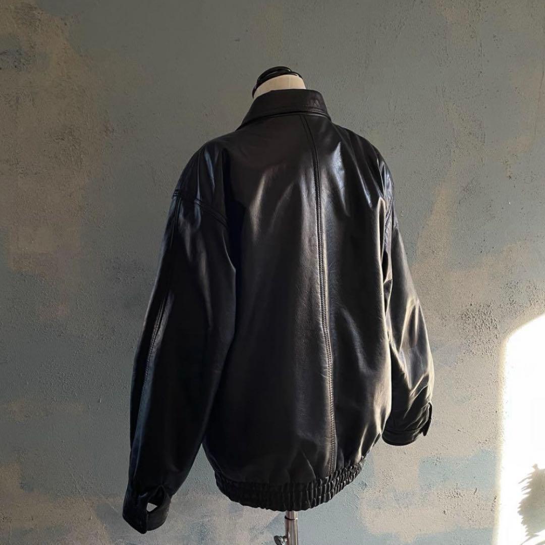 Suburban “牛革”leather“ 短丈“bomber jacket - メルカリ