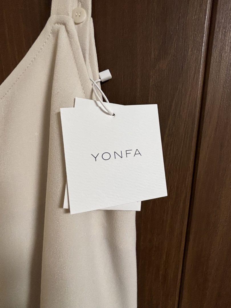yonfa vパターンドレープドレス