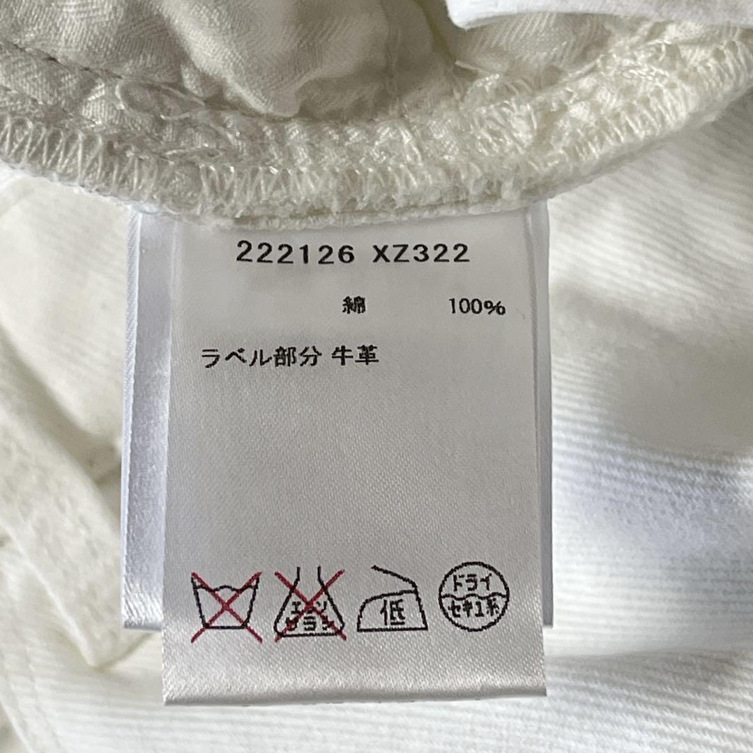 希少　GUCCI グッチ　54 極美品　ホワイト デニム　ストレートパンツ