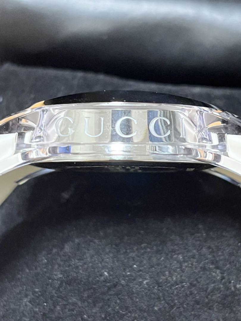 GUCCI SYNC 137.1 ホワイトウォッチ メンズ最終値下げ - メルカリ