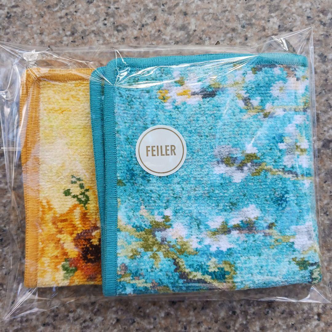 FEILER フェイラー ファン・ゴッホ美術館コレクション ハンカチ ２枚セット