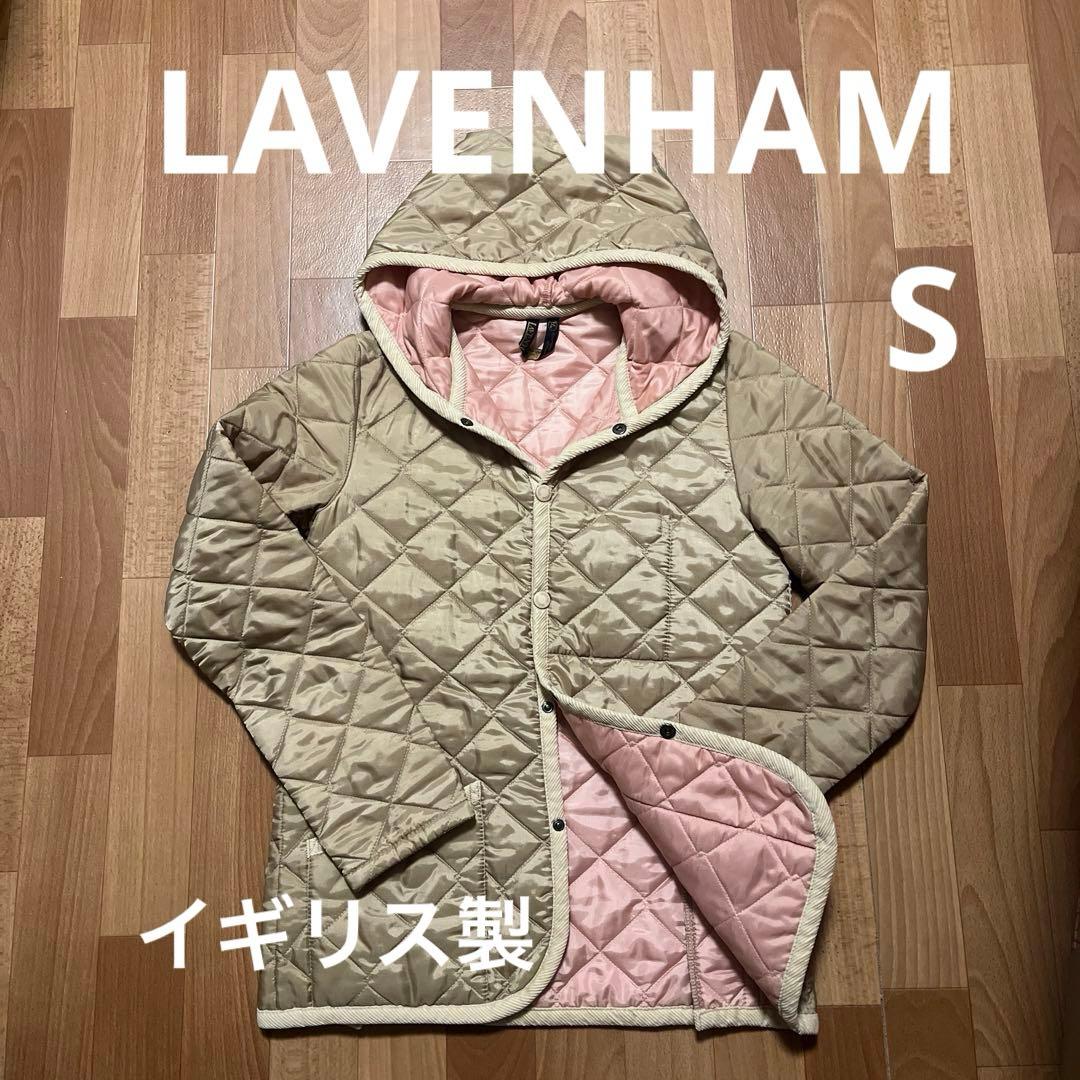 LAVENHAM キルティングジャケット イギリス製 中綿コートフード付S LAVENHAM