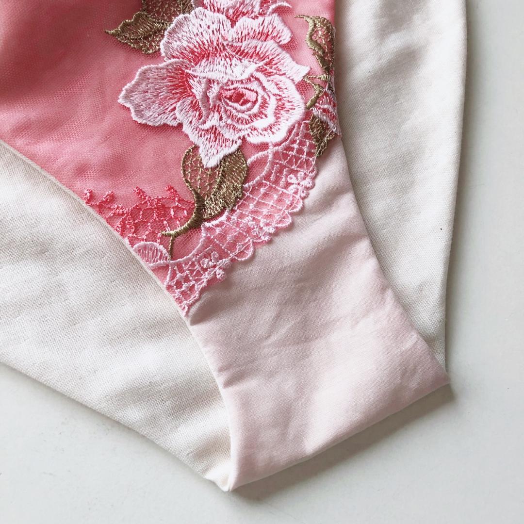 国産綿生地＆高級レース*handmadeルナふんどしパンツ＆ブラセット*クロエ