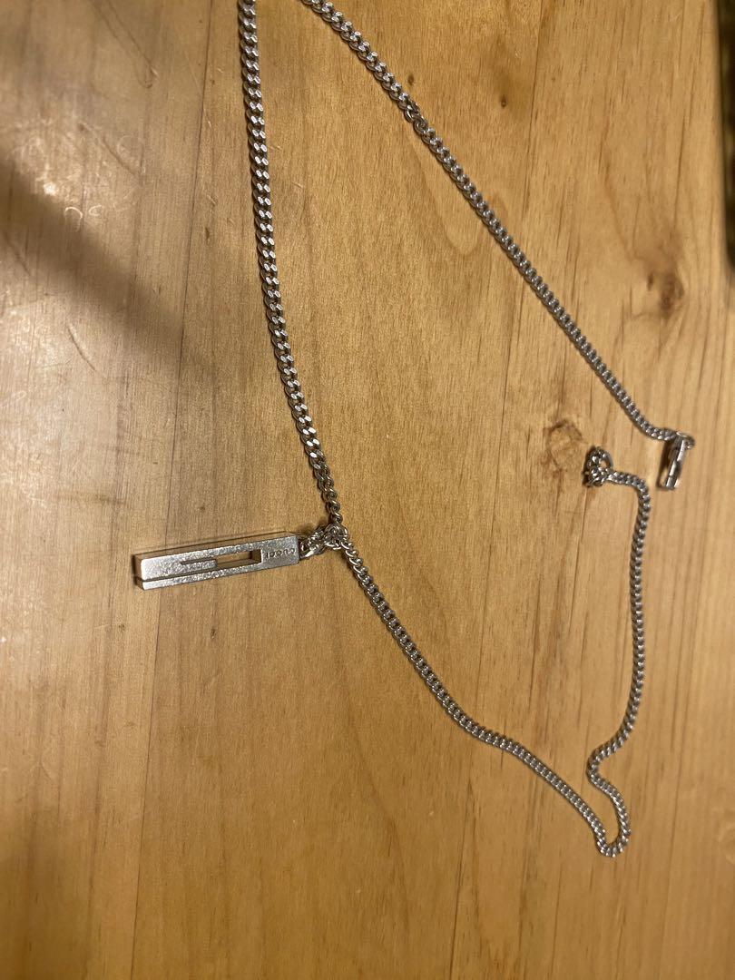 正規品】 GUCCI カットアウトG ネックレス 男女兼用 シルバー925