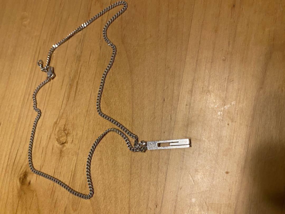 【正規品】 GUCCI カットアウトG ネックレス 男女兼用 シルバー925