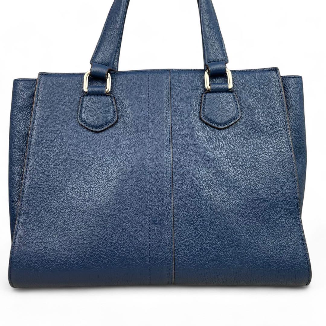 美品 コールハーン 2wayショルダーバッグ レザー ネイビー
