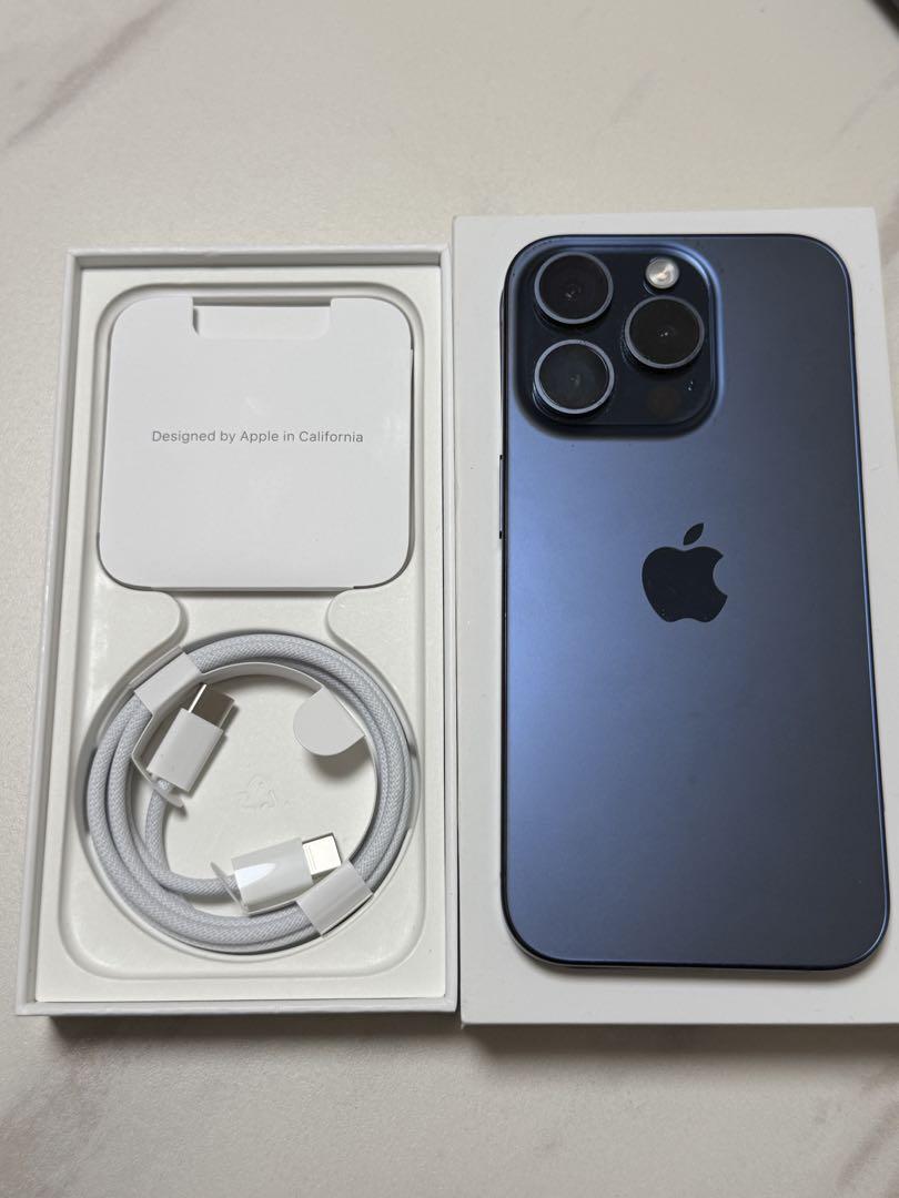だーまえさん専用【美品】iPhone 15 Pro 128GB ブルーチタニウム