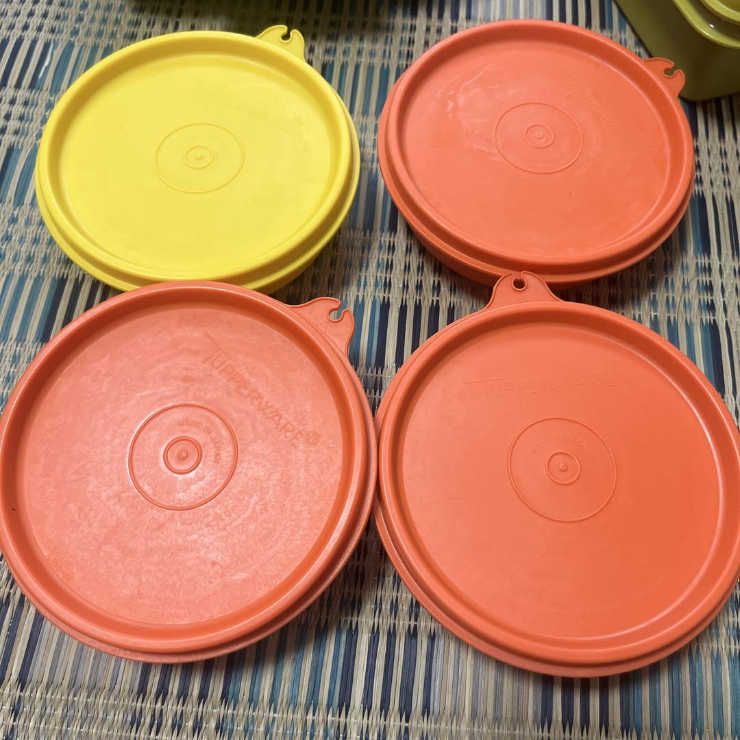 タッパーウエア13個セット昭和レトロビンテージ Tupperware 保存容器セット カラフル レトロタッパー 13セット