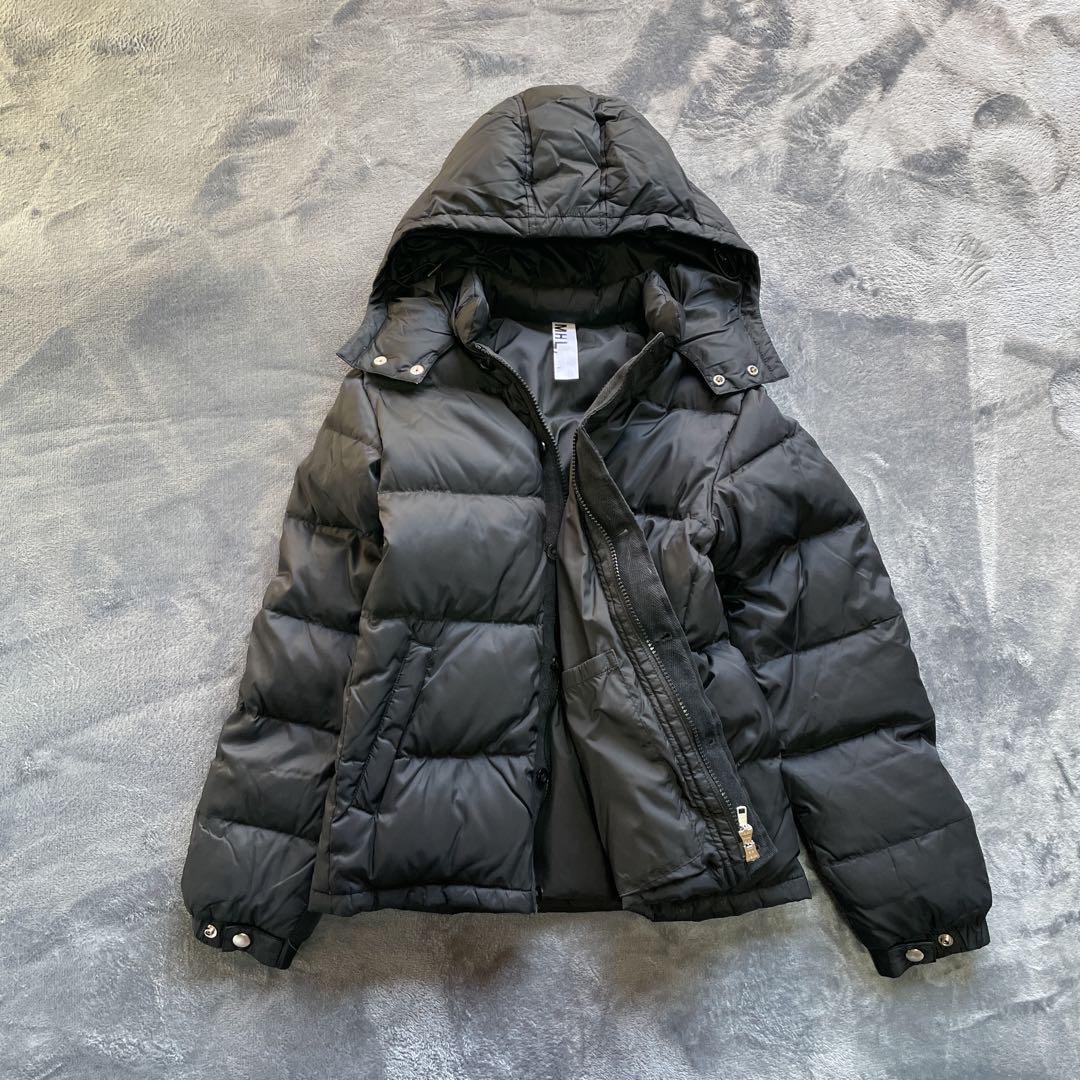 極美品✨MHL. マーガレットハウエル ダウンジャケット フード取り外し可能 黒